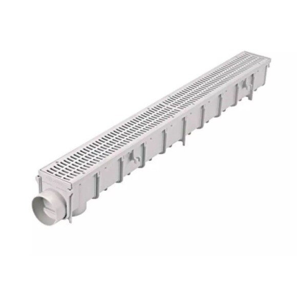 NDS 764 Pro Series 3" Channel Drain & Grate Kit Driveway Patio Walkway - Picture 7 of 8